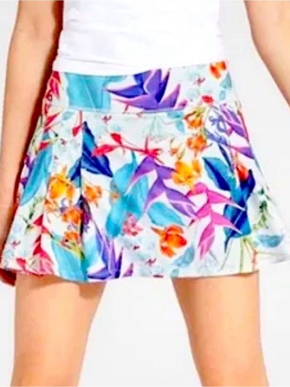 Athleta Tropical Speed Tennis/Athlesiure Skort Size L